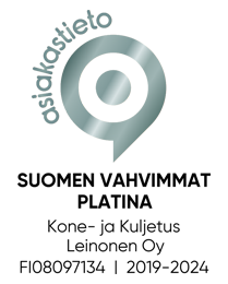 Kone- ja Kuljetus Leinonen Oy, Ruovesi - Suomen Vahvimmat Platina (Asiakastieto).